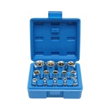 Trusa chei tubulare E-Torx E4-E24 din Cr-V, 14 piese, Breckner Germany