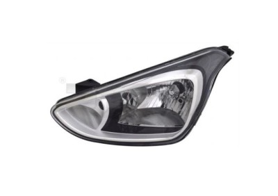 Far HYUNDAI I10 (BA), 01.2014-, partea stanga, TYC, tip bec H4+H7+PY21W+W5W; electric; cu motor; halogen; cu lumina pentru viraje statica foto