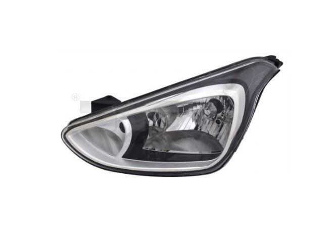 Far HYUNDAI I10 (BA), 01.2014-, partea stanga, TYC, tip bec H4+H7+PY21W+W5W; electric; cu motor; halogen; cu lumina pentru viraje statica