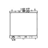 Radiator racire Nissan Micra, 01.2003-2010, Motorizare 1.0 48kw; 1, 2 59kw; 1, 4 65kw Benzina, tip climatizare Cu/fara AC, cutie Manuala, dimensiune, SRLine