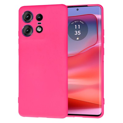 Husa silicon Motorola Edge 50 Pro Techsuit SoftFlex, fucsia foto