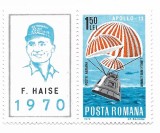 Romania - Apollo 13, 1970 - serie neobliterata cu vinieta