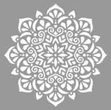 Cumpara ieftin Sablon 290x290x0.7mm, Mandala Flower, Refolosibil MX70002