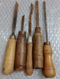 Set 5 dalti de tamplarie sau sculptura vechi