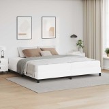 vidaXL Pat Altele Alb pur 200 x 200 cm Piele artificială
