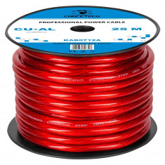 Cablu Putere Peiying Cu-Al 4GA (10 mm/21.15 mm2) Culoare Rosu Rola 25 m