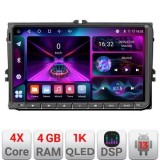 Navigatie VW Skoda Seat Edotec Incell 9 inch 1K 4+64 carplay android auto radio internet Wifi 5Ghz EDT-E205-RK CarStore Technology
