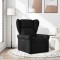 vidaXL Fotoliu rabatabil, negru, material textil 4015658