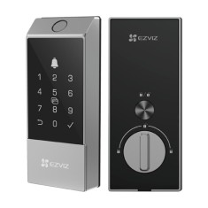 Yala inteligenta cu amprenta, multiple metode de deblocare, Wi-Fi, verificare status inchidere - EZVIZ CS-DL04(WBCP,M)