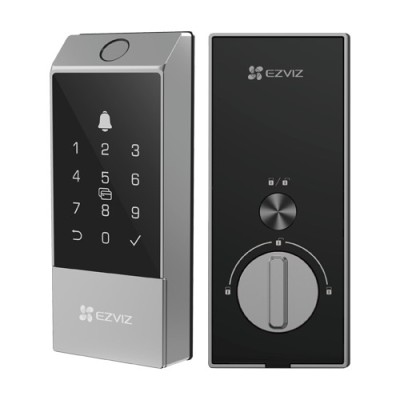 Yala inteligenta cu amprenta, multiple metode de deblocare, Wi-Fi, verificare status inchidere - EZVIZ CS-DL04(WBCP,M) SafetyGuard Surveillance foto
