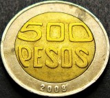 Moneda bimetalica 500 PESOS - COLUMBIA, anul 2008 * cod 1743 B