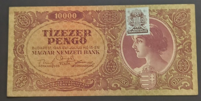 Ungaria, 10.000 Pengo 1945.