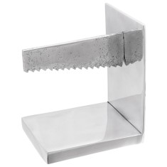 vidaXL Suporturi cărți 2 buc. argintiu 11x14x17,5cm aluminiu ferăstrău