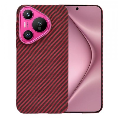 Husa pentru Huawei Pura 70, Techsuit, Carbonite FiberShell, Rosie foto
