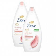 Dove Renewing Glow Krémtusfürdő Rózsaszín Agyaggal 2x500ml