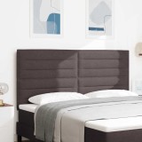 Cumpara ieftin Tăblie LED cu lumini cu bandă LED Maro &icirc;nchis 180 cm țesătură