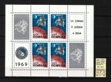 Rom&acirc;nia, 1969 | Apollo 12 - Aselenizare punct fix- Cosmos | Bloc M/S - MNH | aph, Spatiu, Nestampilat