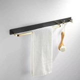 Suport Prosop si Accesorii Baie Negru Auriu GJ621 ModernLight Concept