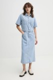 Marc O&#039;Polo rochie din bumbac midi, dreaptă, 5000006264