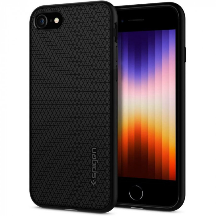 Husa Spigen Liquid Air pentru Apple iPhone 7/8/SE 2020/2022 Negru