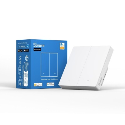Intrerupator Smart Sonoff M5-2C-86W, WiFi, 10A, Matter, 2 canale foto