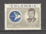 Columbia.1963 Posta aeriana-Alianta ptr. progres J.F.Kennedy GZ.166