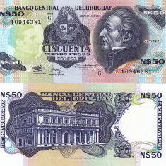 URUGUAY 50 nuevos pesos ND (1988-1989) UNC!!!