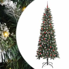 vidaXL Brad de Crăciun artificial cu 300 LED Verde 86 x 86 x 210 cm 3395832