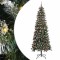 Brad de Crăciun artificial cu 300 LED Verde 86 x 86 x 210 cm