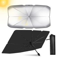 Parasolar auto, universal, pliabil, protectie UV, negru