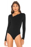 G673-1 Body cu maneci lungi si decolteu in V, M/L
