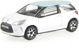 Macheta Bburago citroen ds3, white/blue 1/43