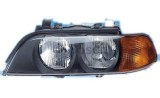 Far Bmw Seria 5 E39 01.1996-08.2000 BestAutoVest fata dreapta , semnalizare portocalie tip bec H7+HB3, Depo