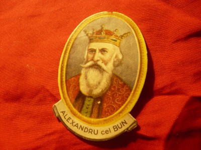 Efigie Alexandru cel Bun , carton dim.=6,7x4,5cm foto