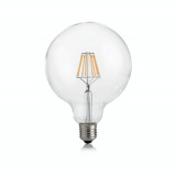 Sursa luminoasa E27 08W GLOBO D125 TRASP 4000K, Ideal Lux