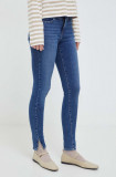 Levi&#039;s jeansi 720 SUPER SKINNY femei, culoarea albastru marin