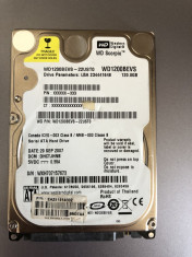 HDD Hard Disk Laptop WD Western Digital 2.5&amp;quot; 120 GB SATA WD1200BEVS foto