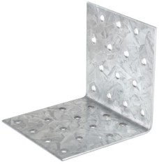 Vinclu Placa Perforata de Imbinare Lemn - 60x60x50x2 - 649202 foto