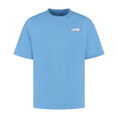 2025 Formula 1 Men&amp;acute;s Heritage Logo Blue T-shirt - L foto