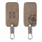 Husa Cheie Auto pentru Renault / Dacia - 4 Butoane - Keyless Go, kwmobile, Piele ecologica, Maro, 54927.01