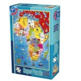 Puzzle 240 piese - Harta Africii