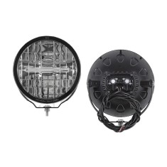 Far de drum , Proiector Universal Stanga/ Dreapta Eu Fata , Diametru 230Mm Adancime 132Mm Cu Fire , Bec Led 12/24V Cu Suport, 1Buc., Omologare Ece foto