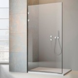 Paravan dus walk-in Aqua Class &reg; Elegance INOX, sticla clara securizata, 80x195 cm, Leroy Glass