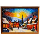 Puzzle Witty Puzzlezz, Peisaj de iarna, 500 piese