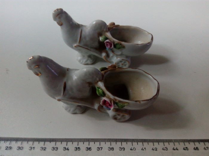 LOT 2 BIBELOURI / BIBELOU FOARTE VECHI MARCATE - FOREIGN MARCAJ , PORTELAN