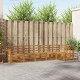 vidaXL Seturi de canapele 6 pcs natural Lemn Solid de Acacia 3374879