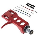 Pick-up headshell nou culoare rosie tip SME/Technics//AT-HS1