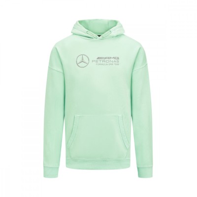 Mercedes AMG Petronas hanorac de bărbați cu glugă Retro mint F1 Team 2023 - XL foto