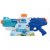 Pistol cu apa pentru copii, rezervor de 1500 ml, maner de transport, pentru piscina/plaja, flippy, 3 ani+, bleumarin, lungime 44 cm
