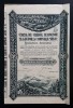 Actiune 1931 Banca / casa de credit a corpului silvic , titlu 5 actiuni nom.